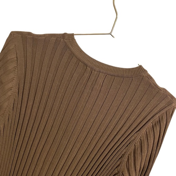 DISSH Ada Khaki Long Sleeve Midi Dress MED NWT - Picture 7 of 8